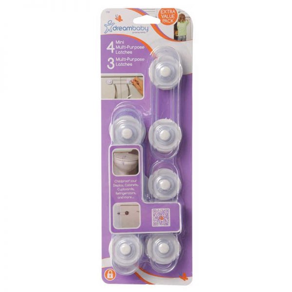 Dreambaby® Multipurpose Latches Value Pack, Pack of 7