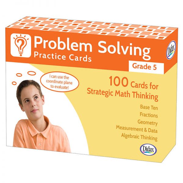 Didax Problem Solving Practice Cards, Grade 5