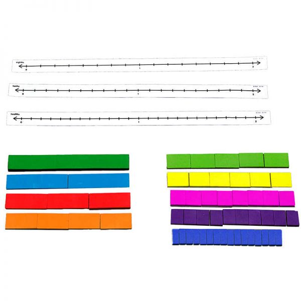 Didax Fraction Tile Number Line Set