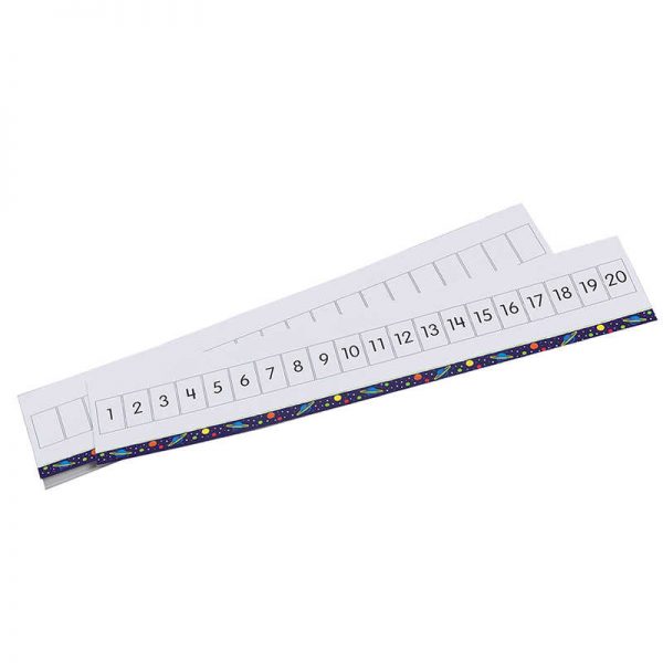 Didax Write-On/Wipe-Off 1-20 Number Path, Set of 10