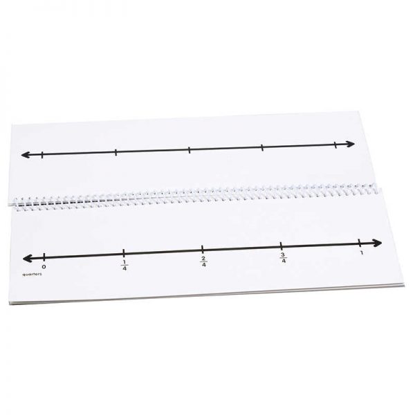 Didax Fraction Number Line Flip Book