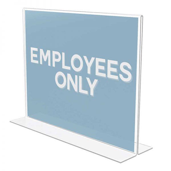 Deflecto® Classic Image® Stand-Up Sign Holder, Landscape