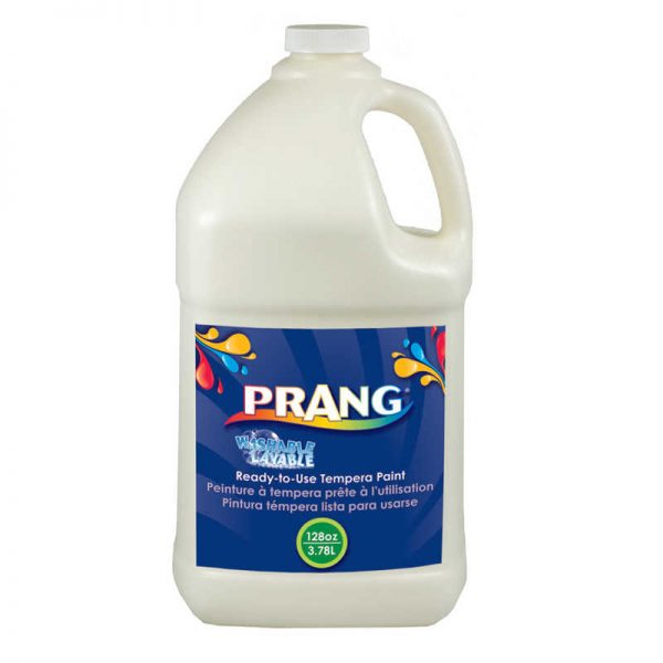 Prang® Ready-to-Use Washable Tempera Paint, Gallon, White