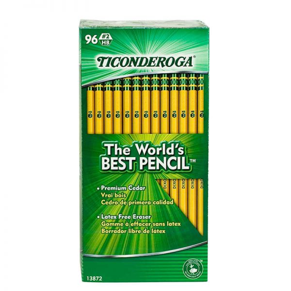 Ticonderoga® No. 2 Pencils, Unsharpened, Pack of 96