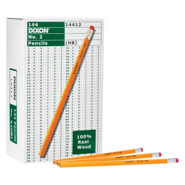 Dixon® No. 2 Pencils, Yellow, Box of 144