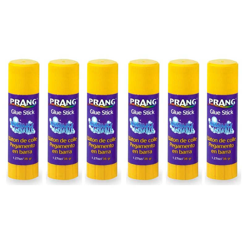 Prang® Washable Glue Stick, 1.27 oz, Pack of 6