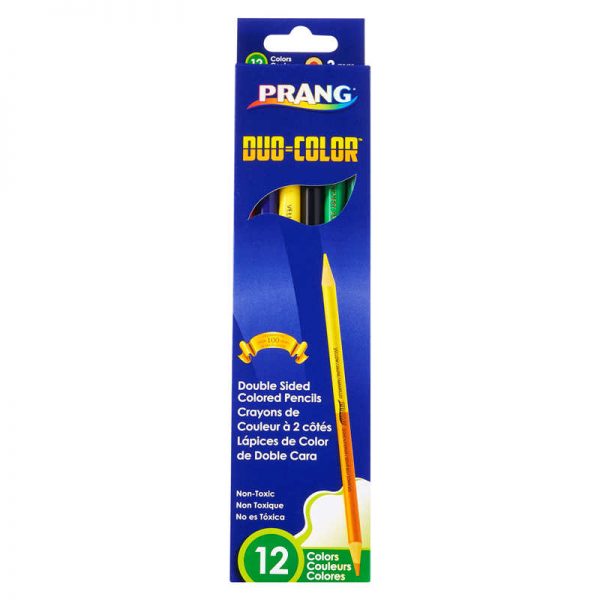 Prang® Duo Colored Pencils, 12 Color Set