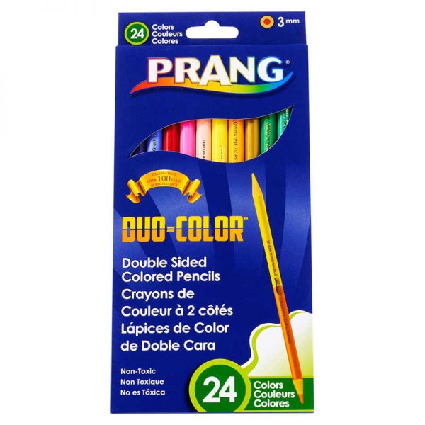 Prang® Duo Colored Pencils, 24 Color Set