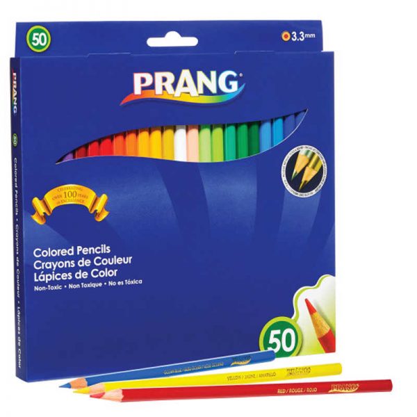 Prang® Colored Pencils, Presharpened, 50 Colors