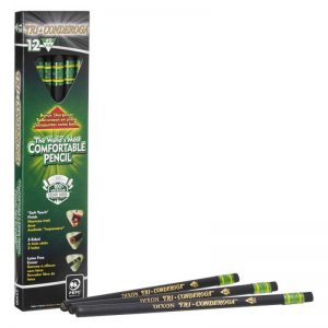 Ticonderoga® Tri-Conderoga™ 3-Sided Pencils with Sharpener, Pack of 12