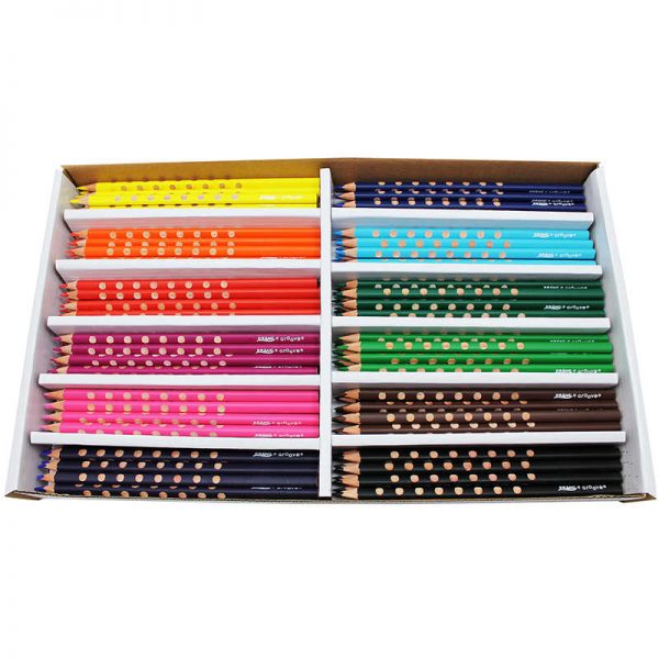 Prang® Prang® Groove Slim 3.3mm Colored Pencils, 144 Per Pack