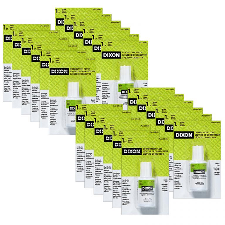 TeachersParadise Dixon® Correction Fluid, .7 oz., Pack of 24
