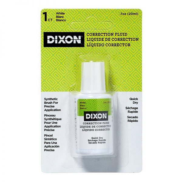 Dixon® Correction Fluid, .7 oz., 1 Count