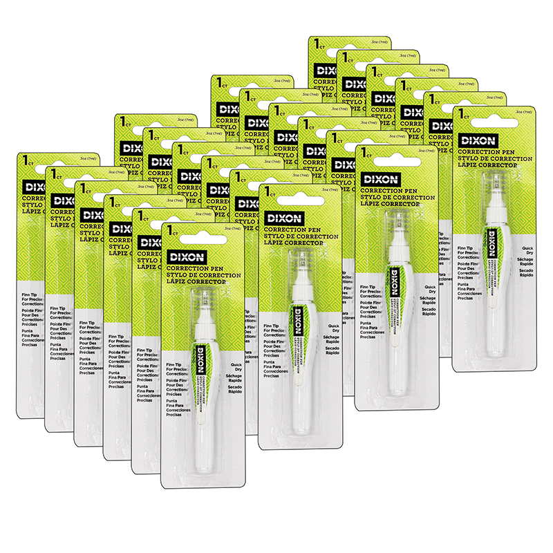 TeachersParadise Dixon® Correction Pen, .3 oz., Pack of 24 DIX3192124