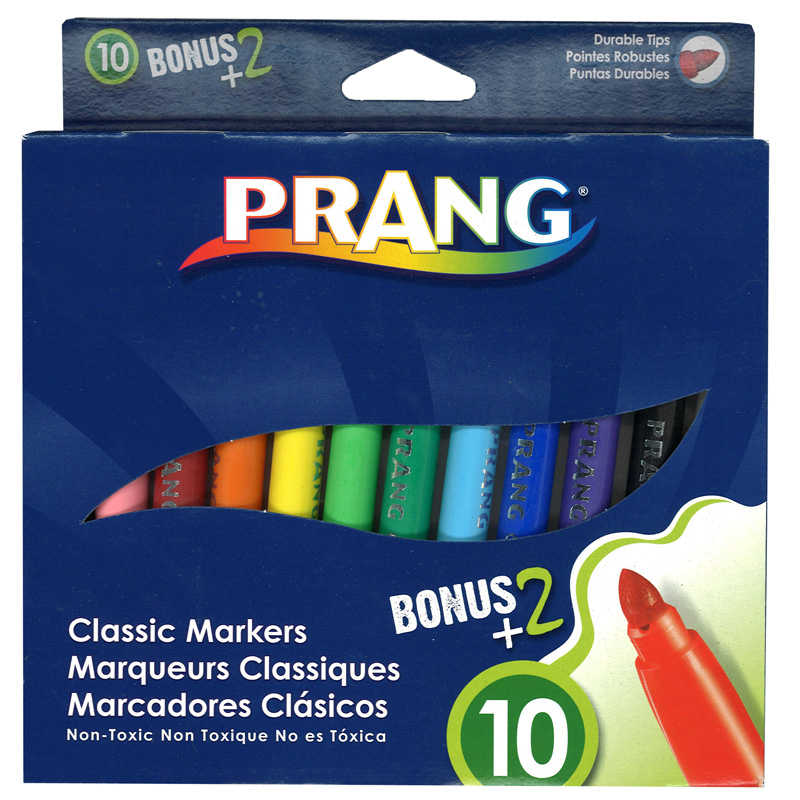 TeachersParadise Prang® Classic Art Markers, Assorted Colors, 12