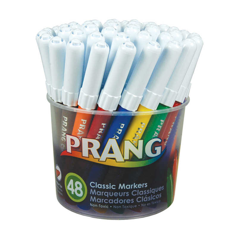 TeachersParadise - Prang® Art Markers, Washable, 48 Colors - DIX80848