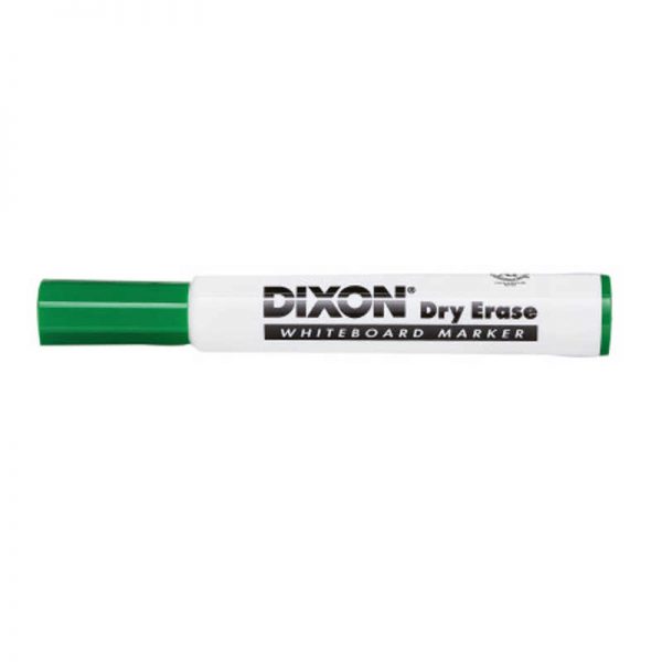 Dixon® Dry Erase Markers Wedge Tip, Green, Pack of 12