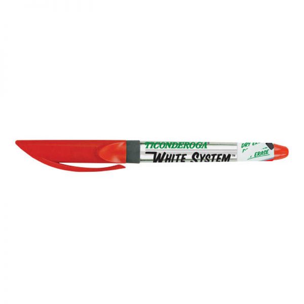 TeachersParadise Ticonderoga® Dry Erase Markers, Fine Tip, Red, Pack