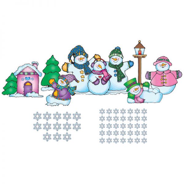 Carson Dellosa Education Snow Pals Bulletin Board Set