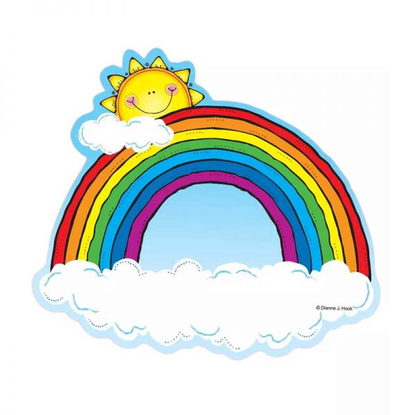 D.J. Inkers Rainbows Cut-Outs, 36 Pieces