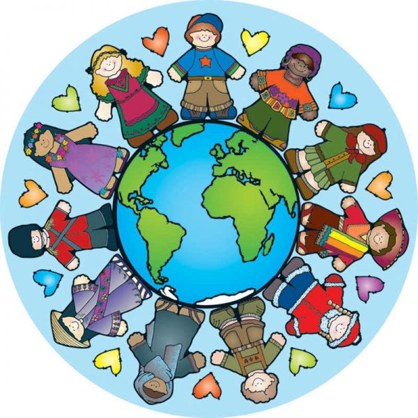 D.J. Inkers Kids Around the World Two-Sided Decoration