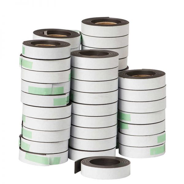 Dowling Magnets® Magnet Strip with Adhesive, 0.5" x 30", 48 Rolls