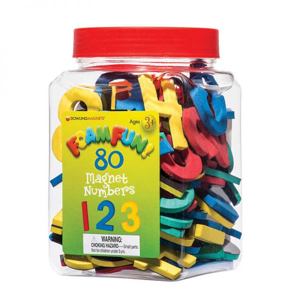 Dowling Magnets® Foam Fun!™ Number Magnets, 80/Pack