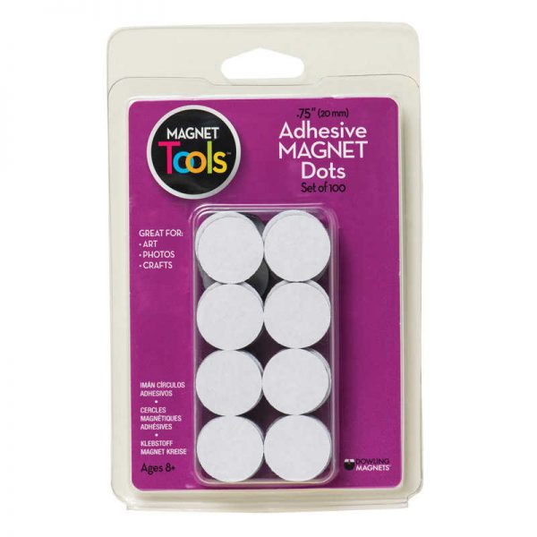 Dowling Magnets® Magnet Dots, 3/4" Diameter, 100ct