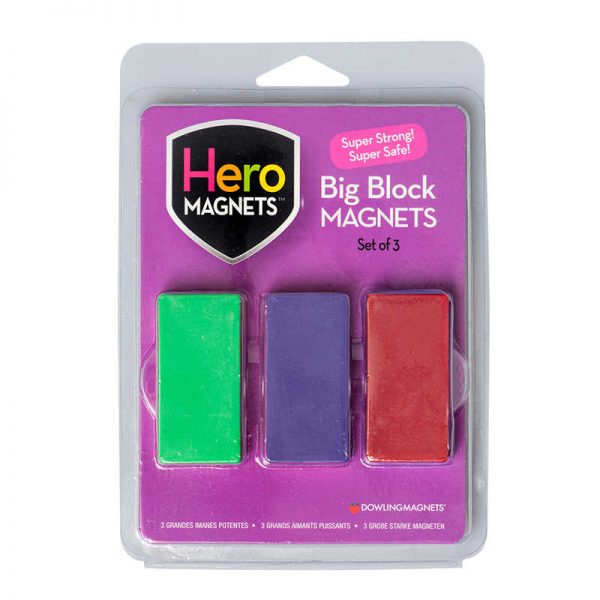 Dowling Magnets® Big Block Magnets set of 3