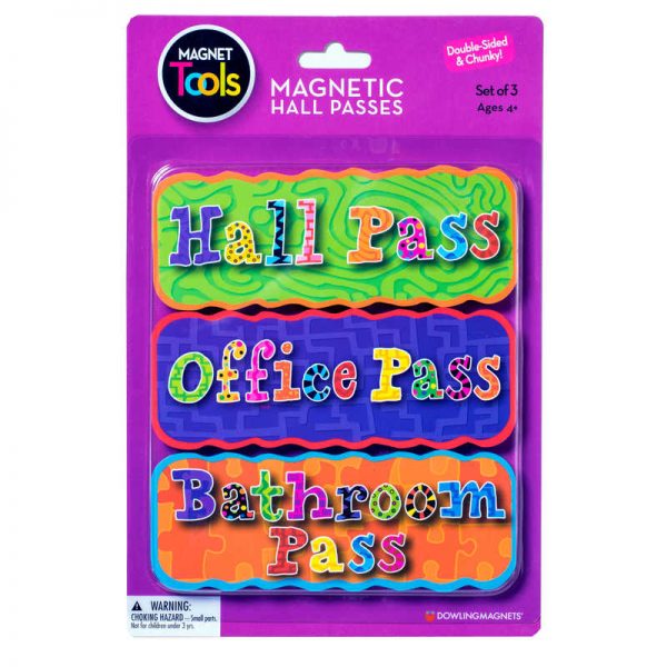 Dowling Magnets® Magnetic Hall Pass Set of 3