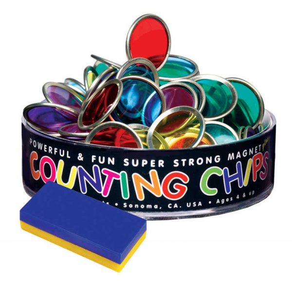 Dowling Magnets® 75 Counting Chips With Block Magnet