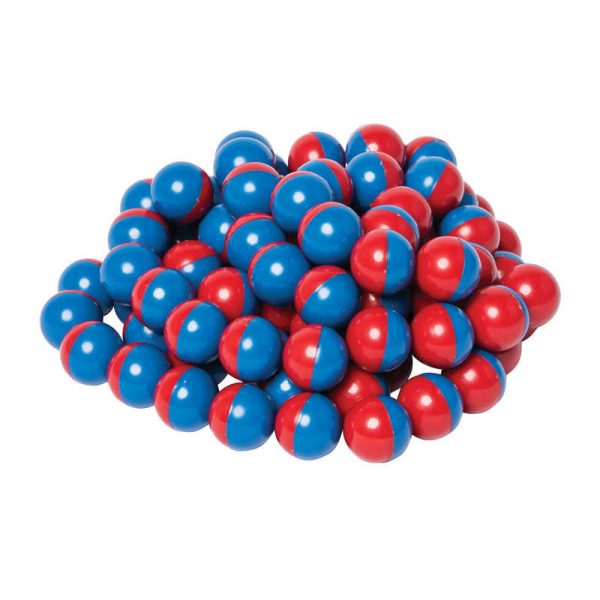 Dowling Magnets® North/South Magnet Marbles (Red/Blue) set of 100