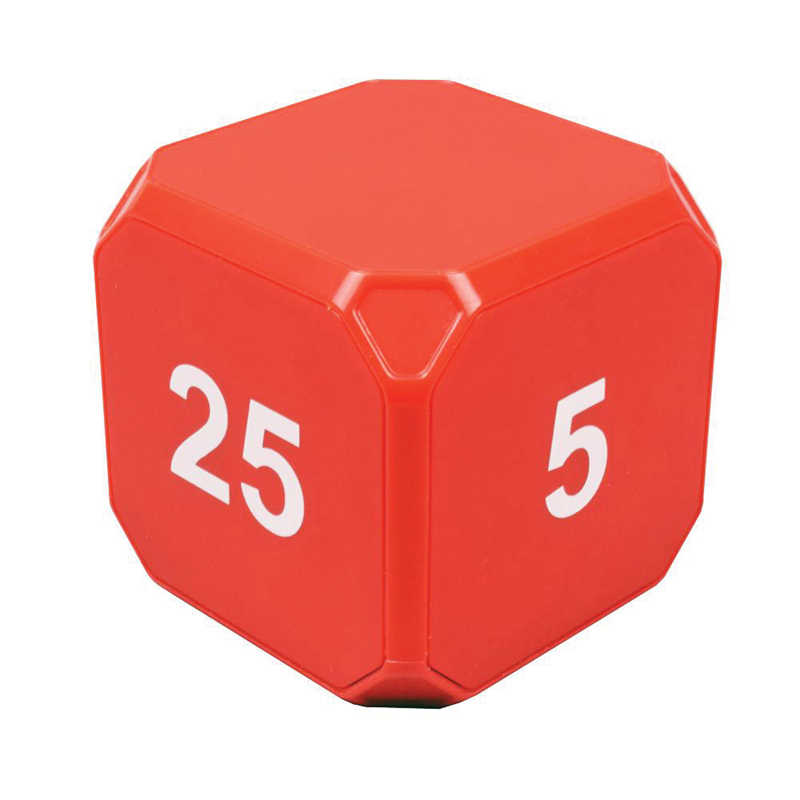 Datexx TimeCube® Plus 5-10-20-25 Minute Preset Timer - Red