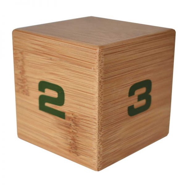 Datexx Bamboo TimeCube® 1-2-3-4 Minute Preset Timer