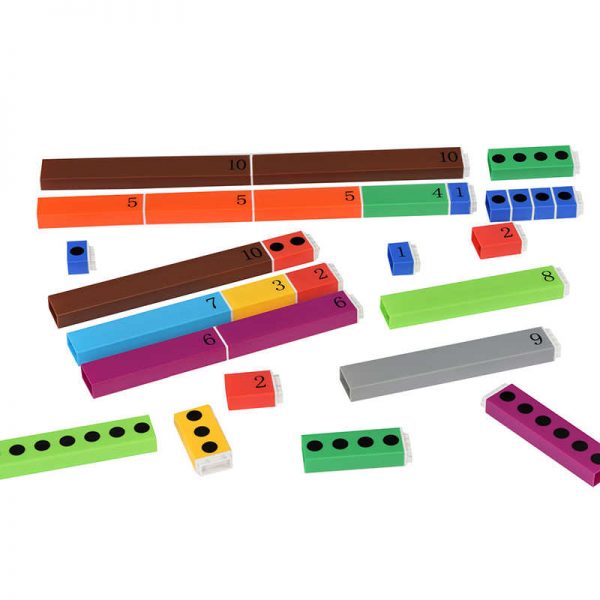 Educational Advantage Connecting Number Rods, 64 Piece Set