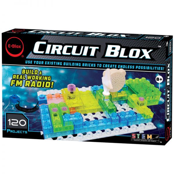 E-Blox® Circuit Blox 120, Circuit Board Building Blocks, 49 Pieces