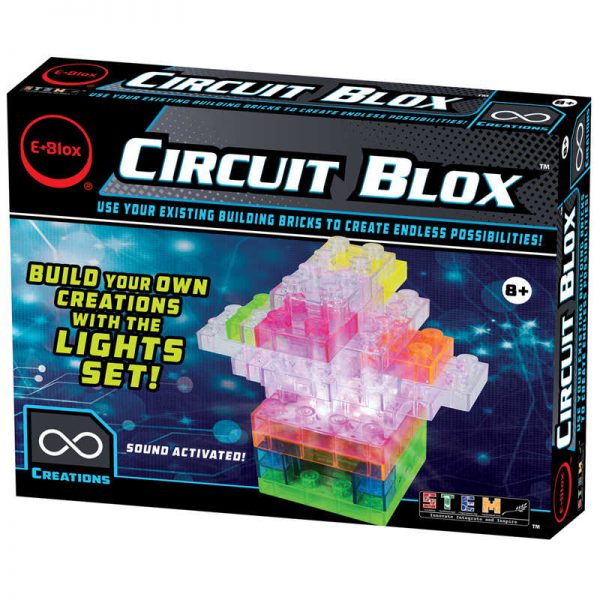 E-Blox® Circuit Blox Lights Starter, Circuit Board Building Blocks, 32 Pieces