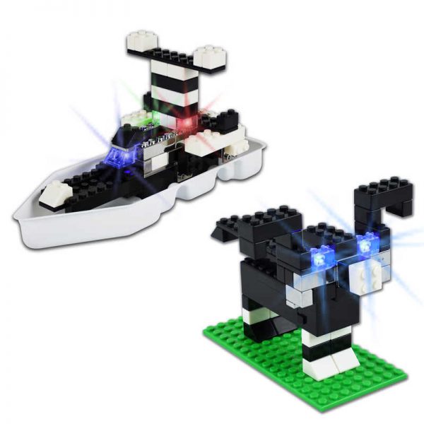 E-Blox® Story Blox - The Island, Light-Up Building Blocks, 108 Pieces