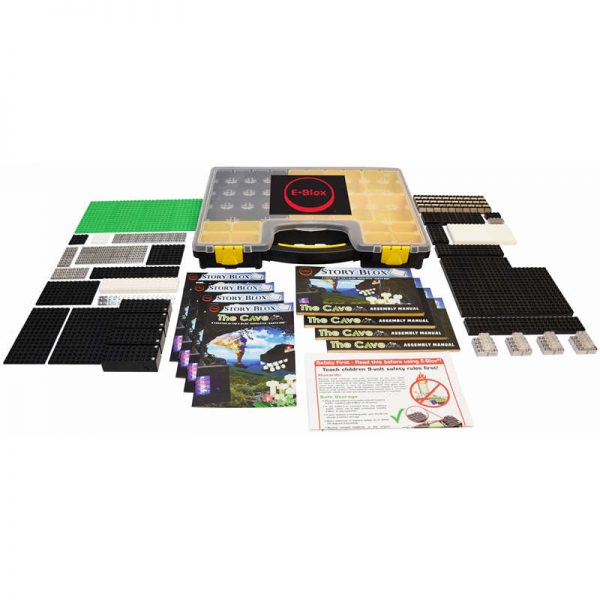 E-Blox® Story Blox - The Cave, Light-Up Building Blocks Classroom Set, 472 Pieces