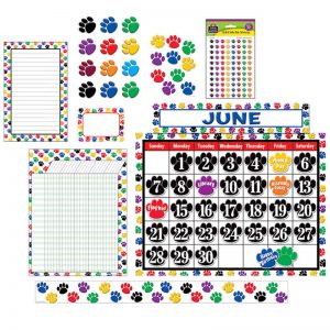 Teacher Created Resources COLORFUL PAW PRINT SET FOR CLASSROOMS