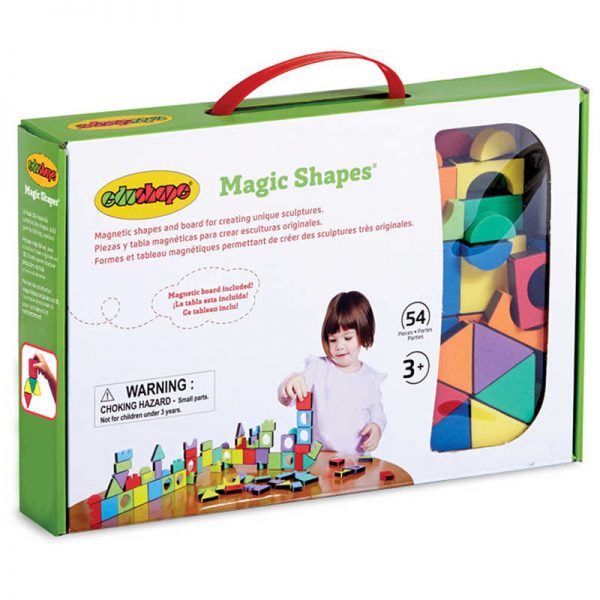 edushape® Edushape Magic Shapes with Board, 54 Pieces
