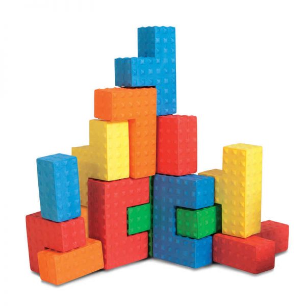 edushape® Sensory Puzzle Blocks, 18 Pieces