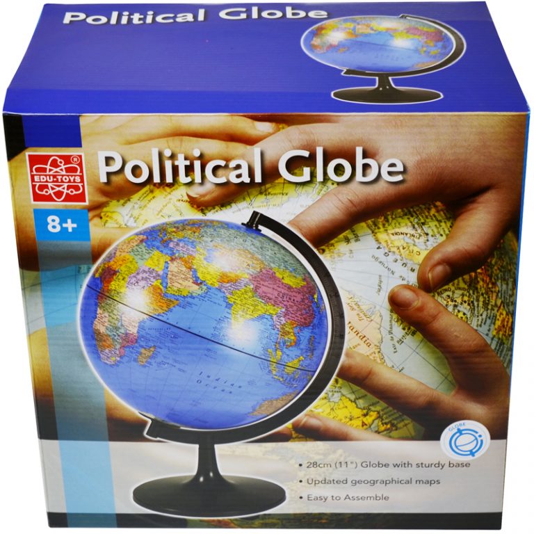 Edu-Toys Desktop Political Globe, 11"