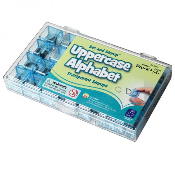 Educational Insights See and Stamp™ Transparent Stamps , 5/8" Uppercase Alphabet