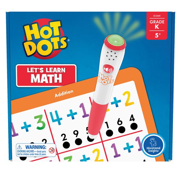Educational Insights Hot Dots® Let's Learn Kindergarten Math!
