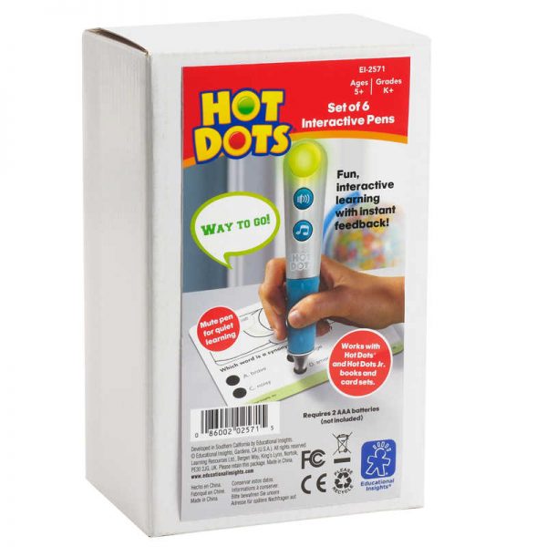 Educational Insights Hot Dots® Talking Pen, Set of 6