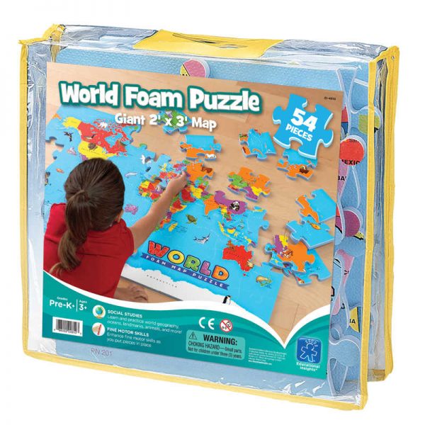 Educational Insights World Foam® Map Puzzle