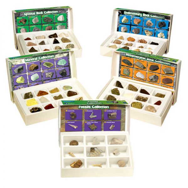 Educational Insights GeoSafari® Complete Rock, Mineral, & Fossil Collections, Set of 57