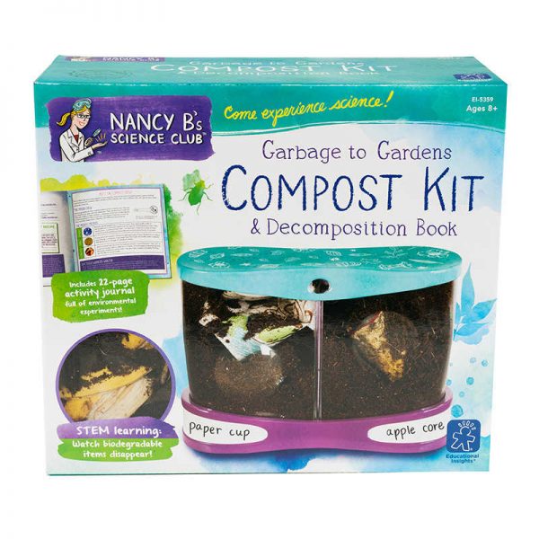 Educational Insights Nancy B's Science Club® Garbage to Gardens Compost Kit & Decomposition Book