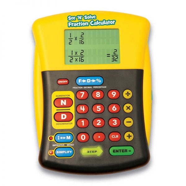 Educational Insights See 'N' Solve Fraction Calculator
